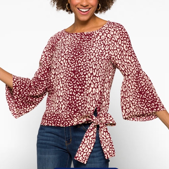MICHAEL MICHAEL KORS Sweetheart Tie Blouse - Picture 1 of 5